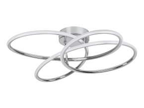 Chrómové stropné LED svietidlo Piero 575mm 30W