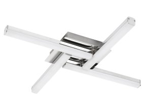 Chrómové stropné LED svietidlo Antonia 610x610mm 24W IP44