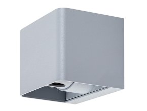 Sivé fasádne LED svietidlo Hallstatt 10W IP54