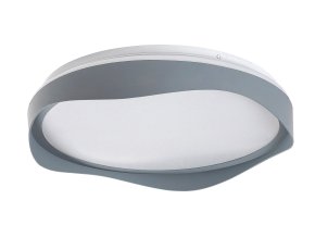 Sivé stropné LED svietidlo Israh 380mm 24W