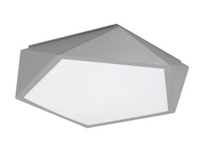 Sivé stropné LED svietidlo Raffa 400mm 30W