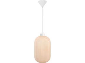 Závesný luster z opálového skla Milford pre žiarovku E27 ø20cm