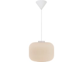 Závesný luster z opálového skla Milford pre žiarovku E27 ø30cm