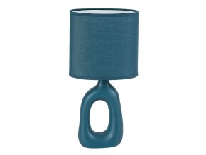 Modrá stolová lampa Sylira pre žiarovku E14