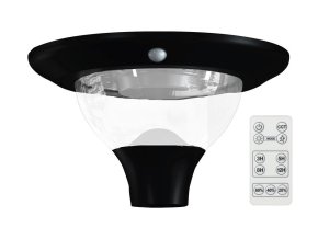 LED parkové solárne osvetlenie s pohybovým čidlom 15W CCT s DO