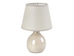 Béžová stolová lampa Ingrid pre žiarovku E14