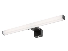 Čierne LED svietidlo nad zrkadlo 3v1 Oliro 40cm 6W