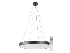 Čierne závesné LED svietidlo Tesia 600mm 60W CCT s DO