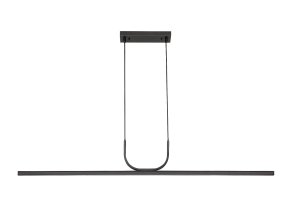 Čierne závesné LED svietidlo Elia 1200mm 25W