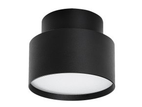 Čierne stropné LED svietidlo Ovidia 110mm 16W