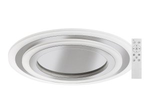 Chrómové stropné LED svietidlo Taneli2 okrúhle 450mm 56W