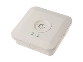 Biele prisadené núdzové svietidlo 3W IP65