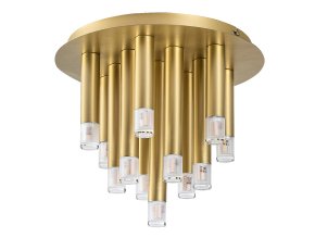 Zlaté stropné svietidlo Ramira pre žiarovku 13x G9