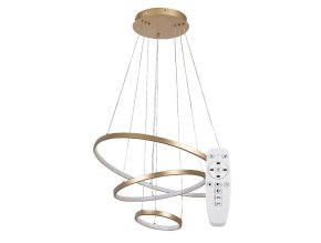 Zlaté závesné LED svietidlo Beliza 600mm 90W CCT s DO