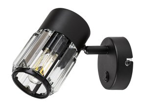 Čierne bodové svietidlo Venaro pre žiarovku E14