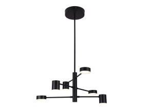 Čierne závesné LED svietidlo Solomon 570mm 30W