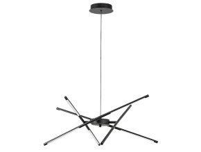Čierne závesné LED svietidlo Henli 760mm 30W