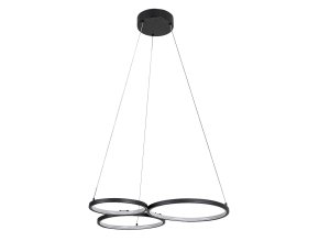 Čierne závesné LED svietidlo Formand 610mm 38W