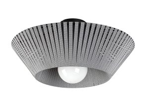 Čierno-sivé stropné svietidlo Revan pre žiarovku E27