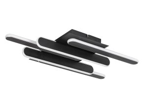 Čierne stropné LED svietidlo Sindri 610mm 36W CCT
