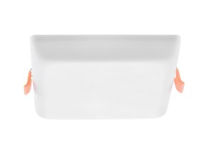 Biele vstavané LED svietidlo Oleg hranaté 123x123mm 12W IP65