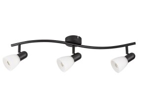 Čierne stropné svietidlo Soma pre žiarovky 3x E14