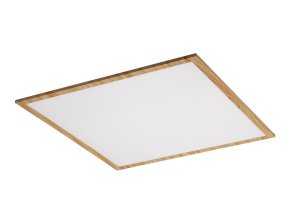 Stropné LED svietidlo Almond s dekorom dreva hranaté 595x595mm 40W