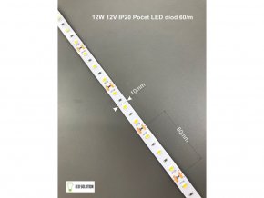 led pásek 12w m 12v ip20 upravené