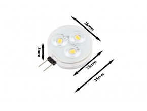 LED žiarovka 2W G4 12-24V