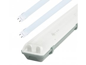 Žiarivkové teleso 60cm + 2x LED trubice 10W 160lm/W Premium