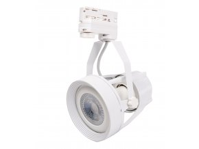 Biele lištové svietidlo 3F + LED žiarovka 11W