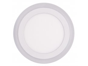 Biely vstavaný LED panel guľatý 195mm 12W+4W podsvietený