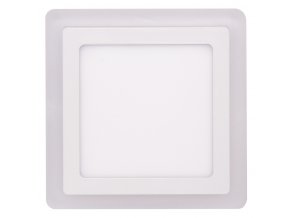 Biely vstavaný LED panel hranatý 195 x 195mm 12W+4W podsvietený