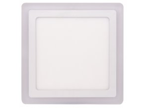 Biely vstavaný LED panel hranatý 245 x 245mm 18W+6W podsvietený