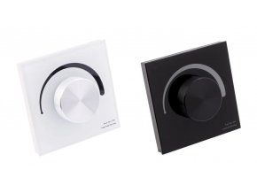 DimLED nástenný otočný triakový stmievač sklo pre LED svietidlá 230V