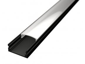 Nástenný profil pre LED pásiky N3 čierny
