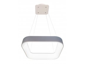 Sivé závesné LED svietidlo hranaté 40W s DO
