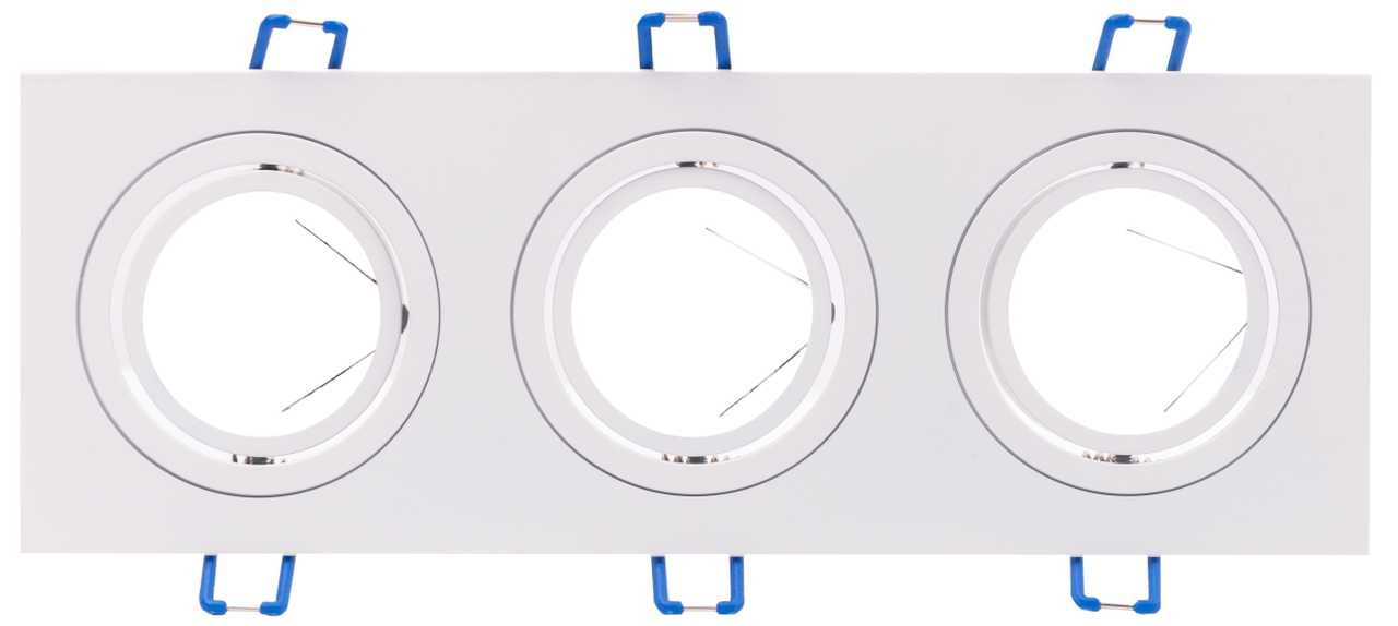 LED Solution Trojitý biely podhľadový rámček hranatý výklopný 3609