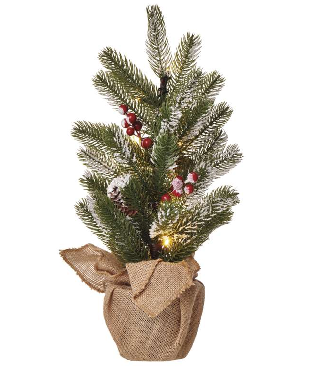 EMOS LED vianočný stromček zasnežený 52 cm DCTW04