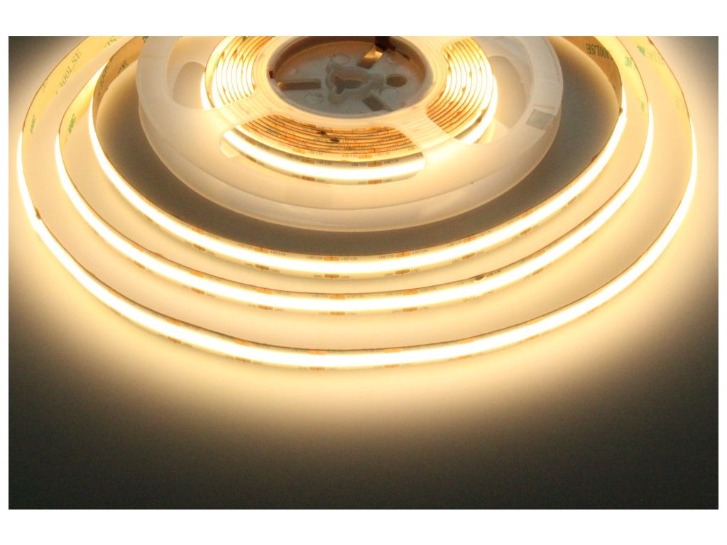 LED Solution COB LED pásik 8W/m 12V bez krytia IP20 Farba svetla: Teplá biela 191209
