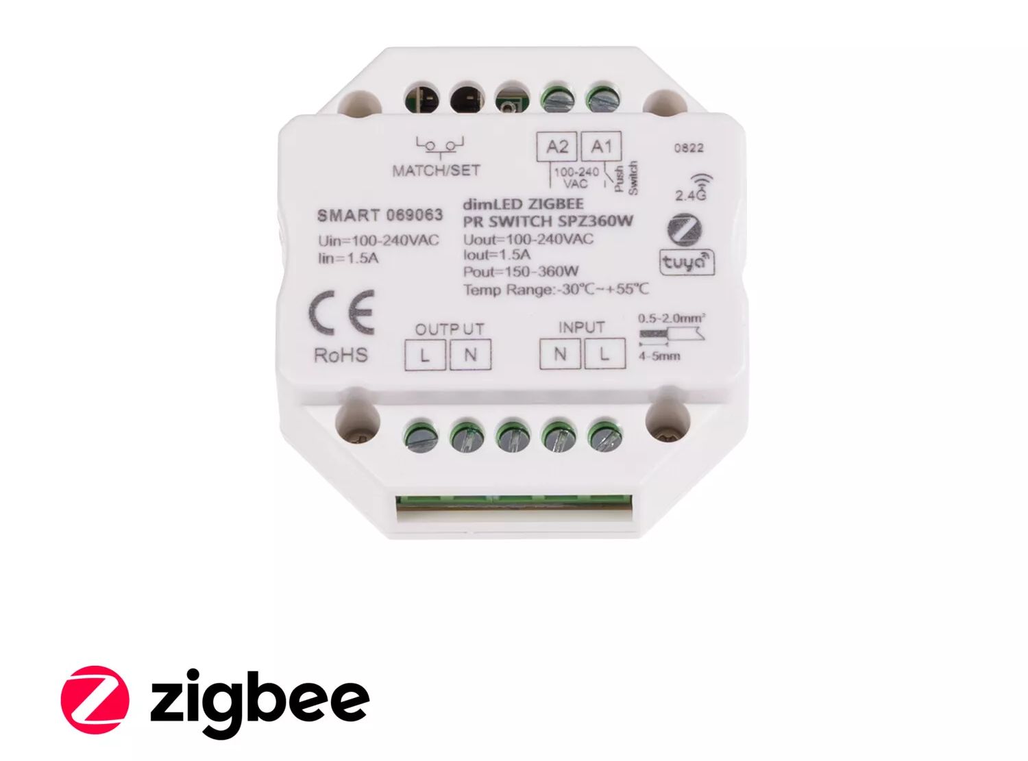 T-LED SMART Spínač dimLED ZIGBEE pre LED svietidlá 230V 069063