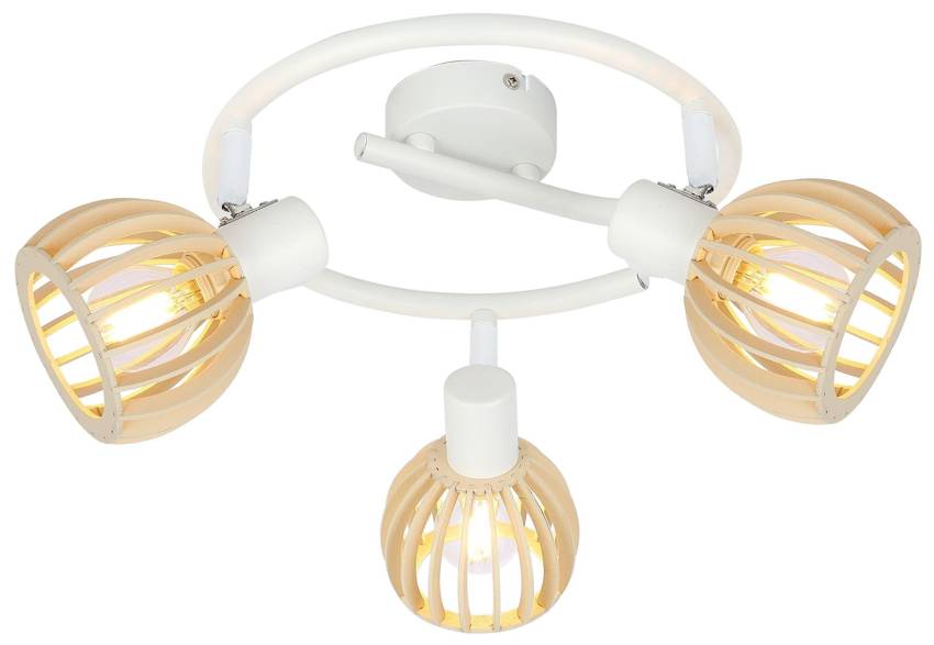 Candellux Biele stropné špirálové svietidlo Attari pre žiarovku 3x E14 98-68125