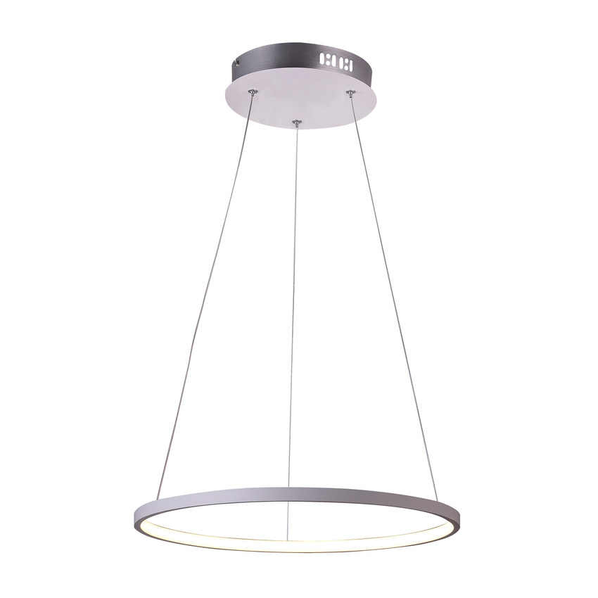 Candellux Biele LED závesné svietidlo Lune okrúhly 29cm 18W 31-64639