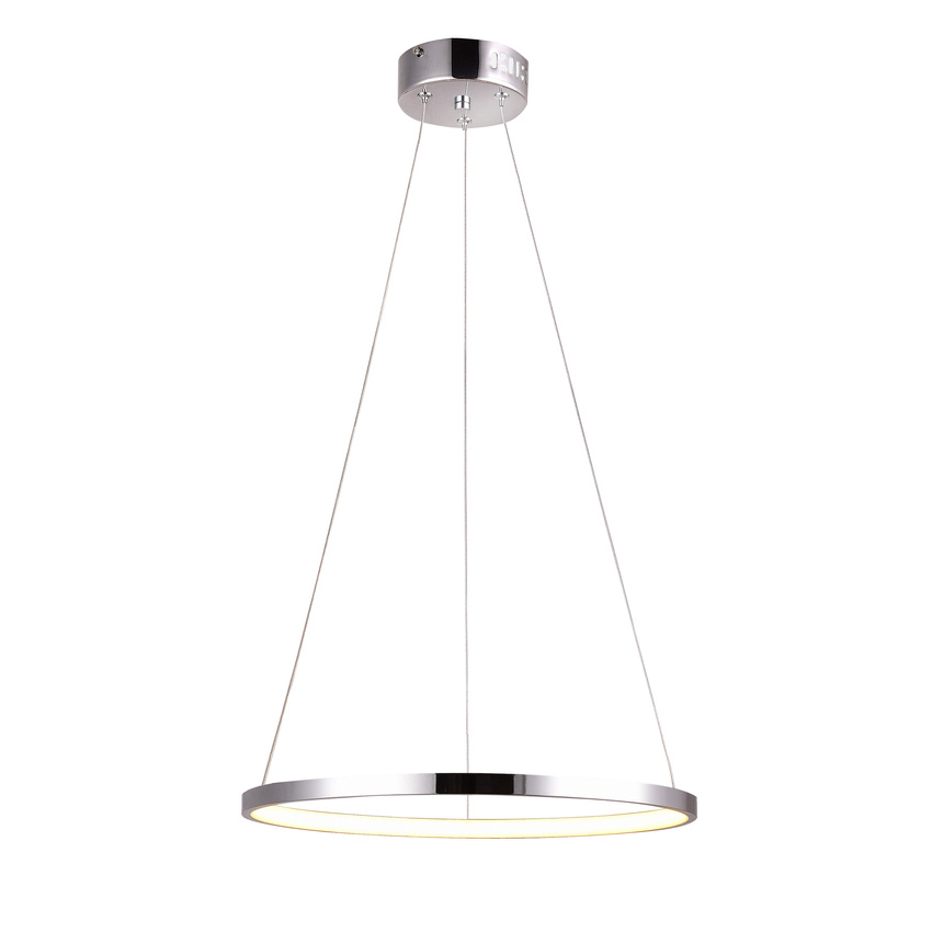 Candellux Chrómové LED závesné svietidlo Lune okrúhly 29cm 18W 31-64592