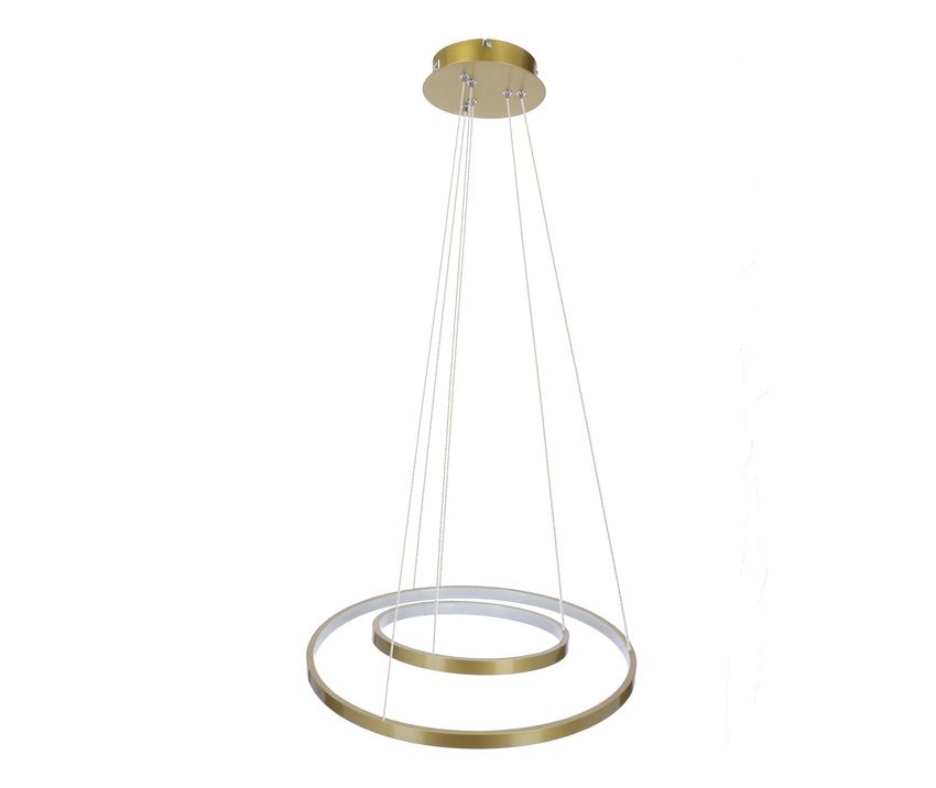 Candellux Zlaté LED závesné svietidlo Lune okrúhly 50cm 40W 32-76281