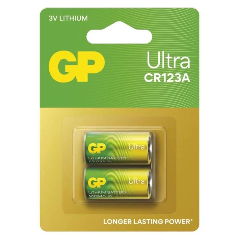 EMOS Lithiová batéria GP Ultra 3V (CR123A), 2ks B15012U