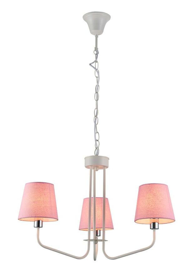 Candellux Ružový závesný luster York Ledea pre žiarovku 3x E14 50203097