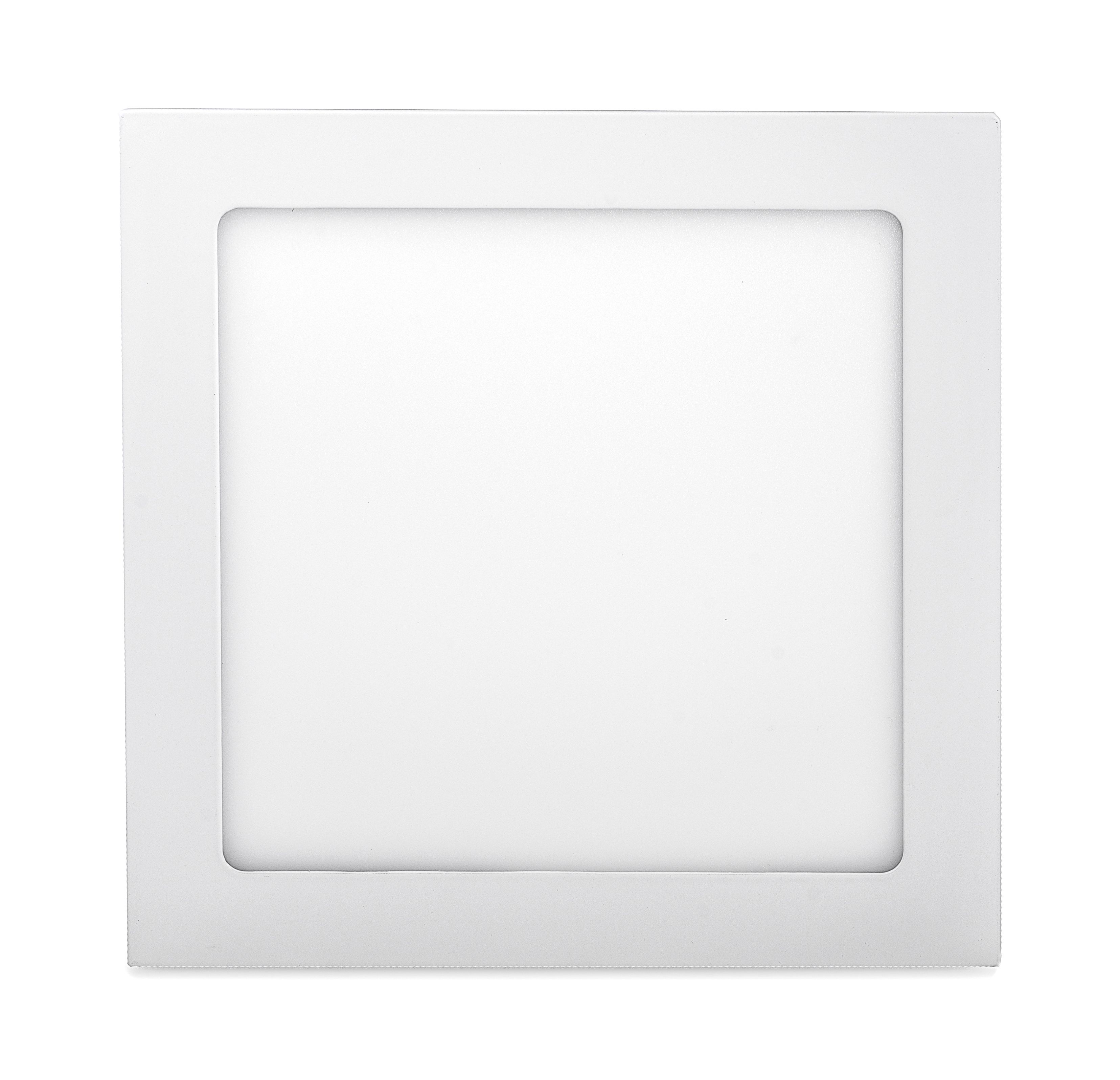 T-LED Biely vstavaný LED panel hranatý 171 x 171mm 12W Teplá biela - POSLEDNÝ KUS 10256