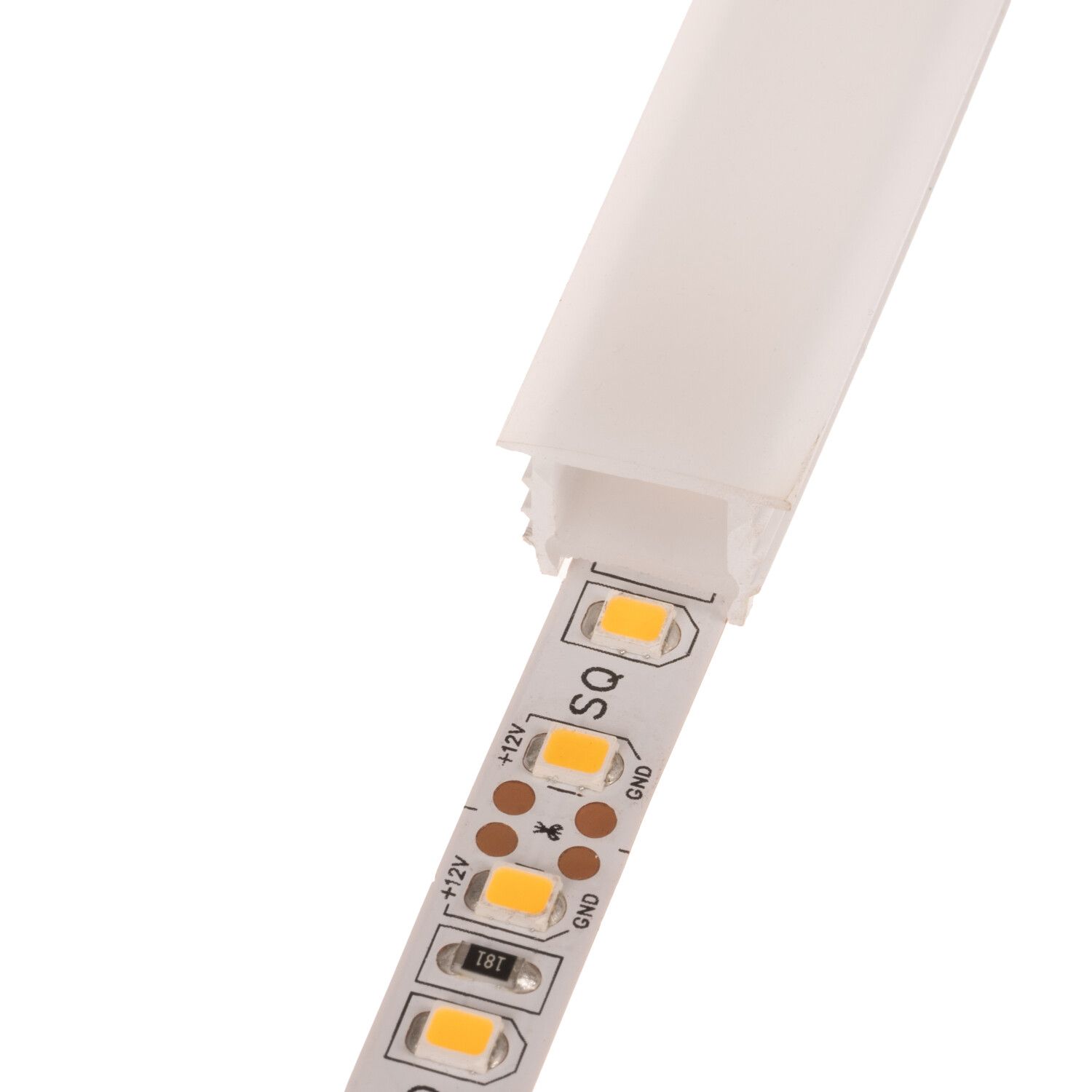 T-LED Vstavaný silikónový profil pre LED pásiky hranatý VS1 117050