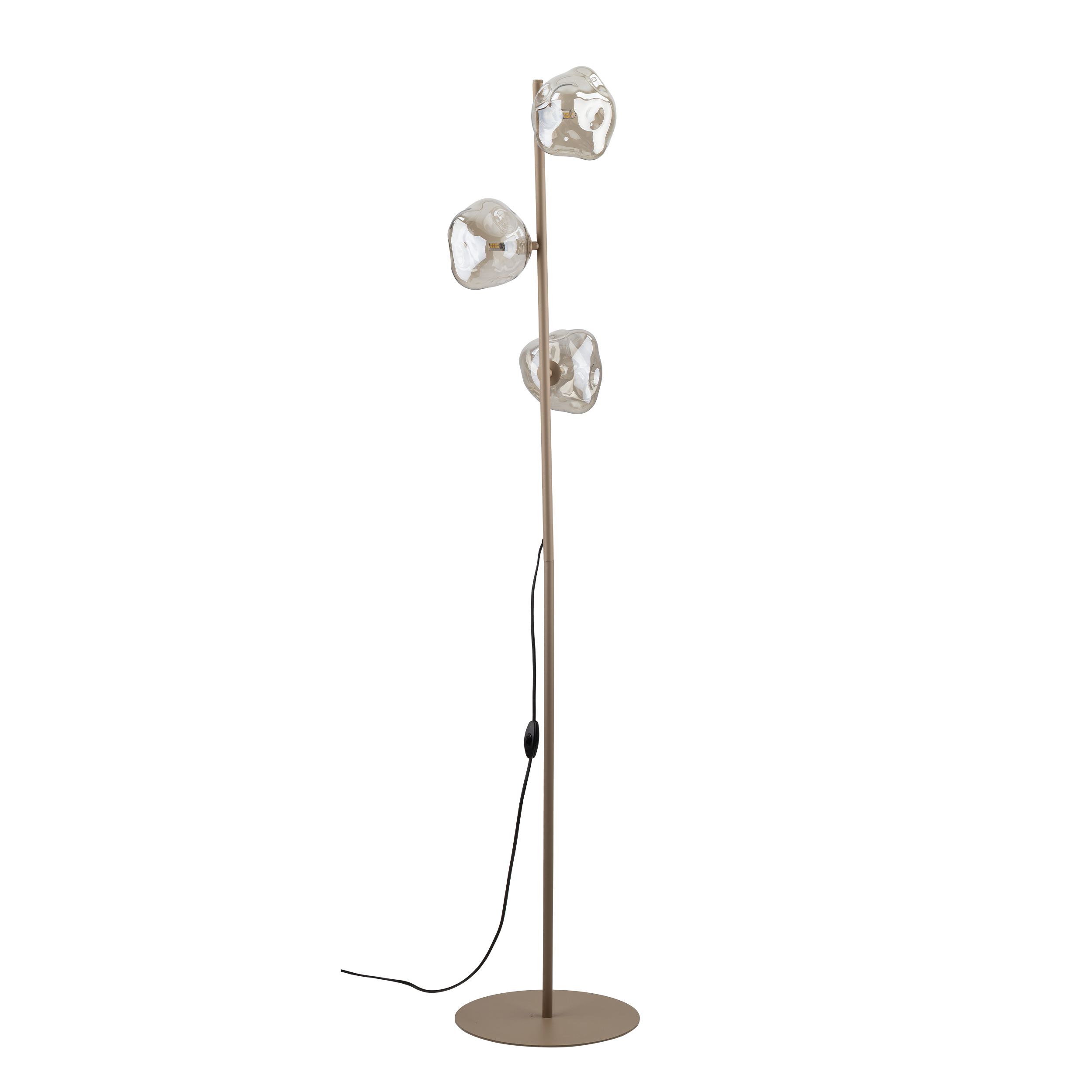 TK Lighting Béžová stojacia lampa Lava pre žiarovku 3x G9 TK16153